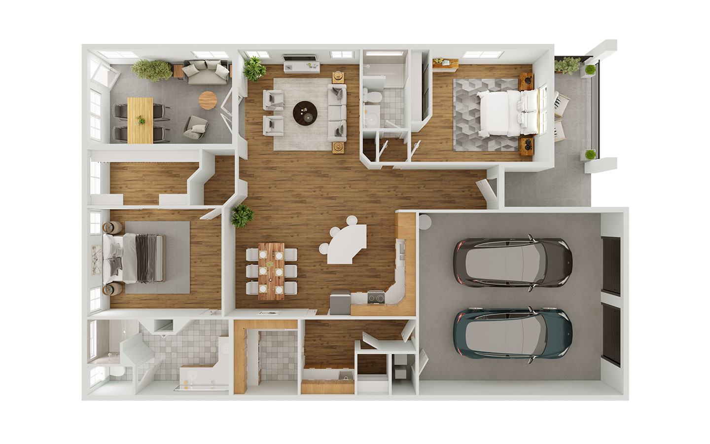 The Valencia 2 floor plan.